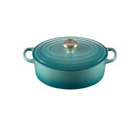 Cocotte Ovale 29 cm Le Creuset Fonte 21178290994450 Bleu Riviera