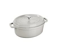 STAUB Cocotte Ovale Truffe Blanche, Taille - 31cm