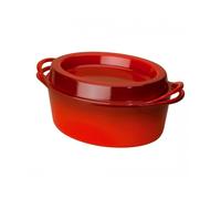 Le Creuset Doufeu cocotte en fonte émaillée ovale, 32 cm, 7,2L rouge