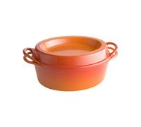 Le Creuset Doufeu en Fonte Émaillée, Forme Ovale, 32 cm, Volcanique, 25084320902460