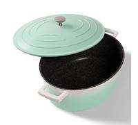 Cocotte ovale 32x25 cm Menthe | avec couvercle
