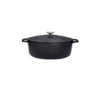 Cocotte ovale 33 cm chasseur noir interieur noir - Chasseur - Noir - Fonte émaillée noir G