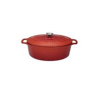Cocotte ovale 33 cm ru egr.noir interieur noir - Chasseur - Rouge - Fonte émaillée