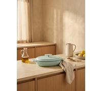 Cocotte Ovale Avec Couvercle - Enamel Green