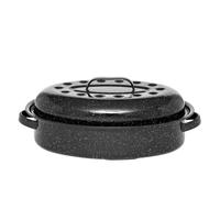 BEKA Cocotte ovale Warmcook 0508 en acier carbon 38 x 26 cm – Noir G
