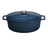 Cocotte ovale en fonte 33cm river Chasseur PUC473397 bleu G