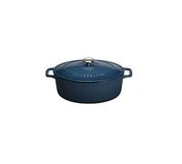 Chasseur – Cocotte ovale en fonte – River PUC473397 – 33 cm – Bleu G