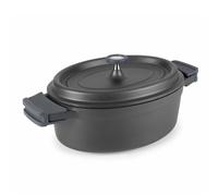 Cocotte ovale en fonte d'aluminium 6.3 litres fonte aluminium 31x25 cm