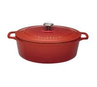 Cocotte ovale en fonte émaillée 27cm rubis sublime Chasseur puc472758 Rouge G