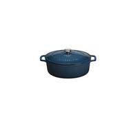 Cocotte ovale en fonte émaillée 29cm bleu Chasseur PUC472997 bleu G