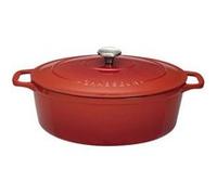 Cocotte ovale en fonte émaillée 29cm rubis Chasseur puc472958 Rouge G