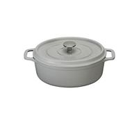 Invicta - Cocotte Ovale En Fonte Émaillée 31cm Gris - 403312