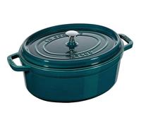Cocotte Ovale en Fonte - STAUB - 31 cm - Blue La Mer - 5,5 l - Compatible induction