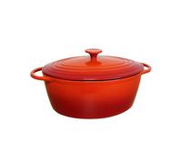 Cocotte Ovale Fonte émaillée ROUGE D34 cm