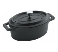 Cocotte ovale - LACOR - 4610804 - Fonte d'aluminium noir - Tous feux dont induction - Système de condensation