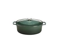 Cocotte ovale mélèze 33 cm - - Vert - Fonte