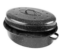 IBILI - Cocotte ovale noire, 34 x 27 x 13 cm, Acier émaillé