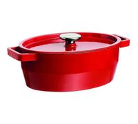 Pyrex Cocotte ovale Slow Cook 3,8 L - 29 cm Rouge