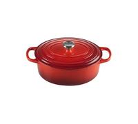Cocotte ovale Signature 27cm Cerise - Le Creuset - Rouge - Fonte Rouge G