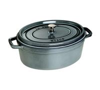 Cocotte Ovale Staub Ø 37 Gris Graphite Gris