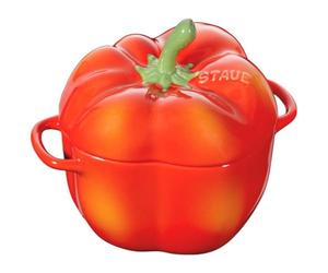 Cocotte pimento pequena de cerâmica da Staub - Vermelho