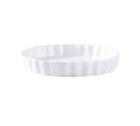 Cocotte Plaque de cuisson à Pizza en céramique, four domestique, micro-ondes, plaque spéciale, moule gâteau, assiette riz au fromage résistante aux hautes températures Cuisine(Blanc,10inches)