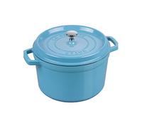 Cocotte profonde 24 cm, Rond(e), Bleu Glacier, Fonte