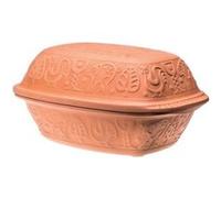 Cocotte rectangulaire 39cm en terre cuite Romertopf 81749 orange G