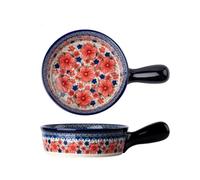 Cocotte rectangulaire en céramique pour lasagnes à portion individuelle, plat de cuisson vintage qui passe au four, petite taille