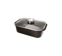 Cocotte rectangulaire en fonte d'aluminium 33x21cm + couvercle 382932