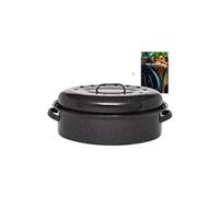 - Cocotte Roaster en acier émaillé + Livre de recette - Grand format