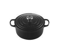 Cocotte Rond 20 cm Le Creuset Fonte 21177200002430 Noir Mat
