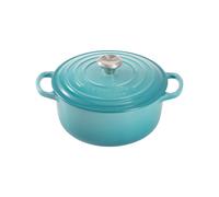 LE CREUSET Cocotte Ronde en Fonte Émaillée 20 cm Bleu Caraïbes