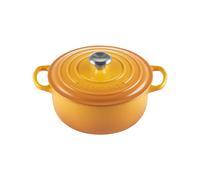 Le Creuset Cocotte Signature en Fonte Émaillée avec Couvercle, 24 cm, Ronde, 4.2 L, 4.305 kg, Nectar, 21177246724430