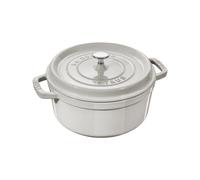 Cocotte Rond 28 cm Staub Fonte 40501-414-0 Truffe blanche