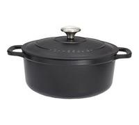 Cocotte ronde 16 cm noir interieur noir - Chasseur - Noir - Fonte émaillée