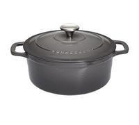 Cocotte ronde en fonte émaillée 20cm caviar Chasseur puc472089 Violet G