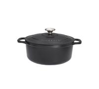 Cocotte ronde 22 cm noir fonte émaillée 30.00x23.00 cm