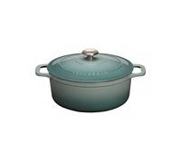 Cocotte ronde 24 cm bleu - Chasseur - Bleu - Fonte émaillée