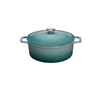 Cocotte ronde 24 cm bleu - Chasseur - Bleu - Fonte émaillée