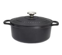Invicta Cocotte ronde Chasseur 24 cm – Fonte émaillée, intérieur noir
