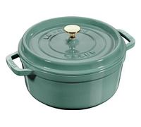 Staub - Cocotte en fonte ronde La Cocotte 24 cm 3,8 L couvercle à picots Eucalyptus