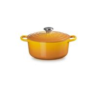 Le Creuset Cocotte Signature en Fonte Émaillée avec Couvercle, 24 cm, Ronde, 4.2 L, 4.305 kg, Nectar, 21177246724430