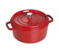Cocotte Ronde 24 cm Staub Fonte Cerise
