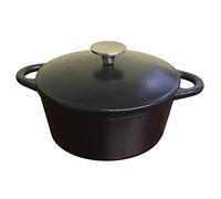 Baumalu – Cocotte en fonte 336407 ronde 26 cm – Noir mat