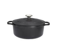 Cocotte ronde 26 cm chasseur noir interieur noir fonte émaillée 26 cm CHASSEUR