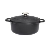Cocotte ronde 28 cm chasseur noir interieur noir fonte émaillée 28 cm CHASSEUR
