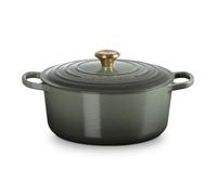 Cocotte ronde 28 cm Thym bouton doré