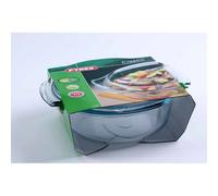 Cocotte - PYREX - 1450074 - Ronde - En verre borosilicate - 5,1 litres - Adapté au congélateur et micro-ondes