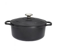 Cocotte Ronde 32 Cm Chasseur Noir Interieur Noir Noir